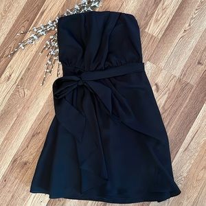 Express strapless black dress